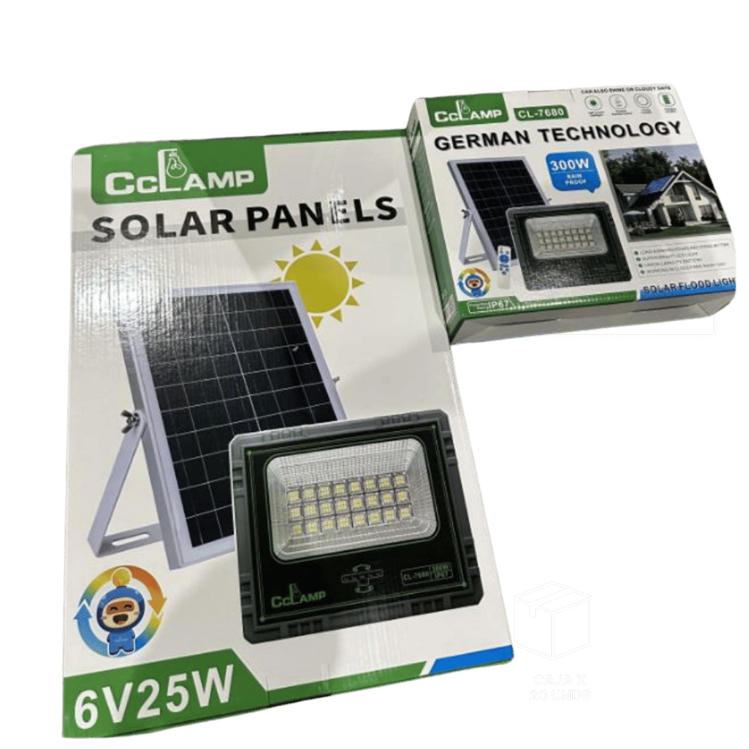 REFLECTOR CON PANEL SOLAR 300w
